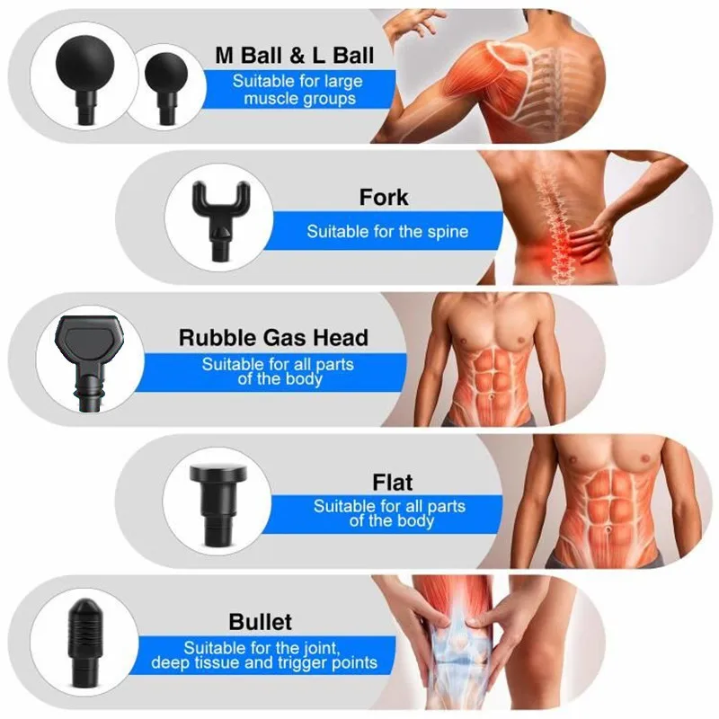 Массажный пистолет Phoenix A2 с сенсорным экраном массажер для глубоких мышц боль в