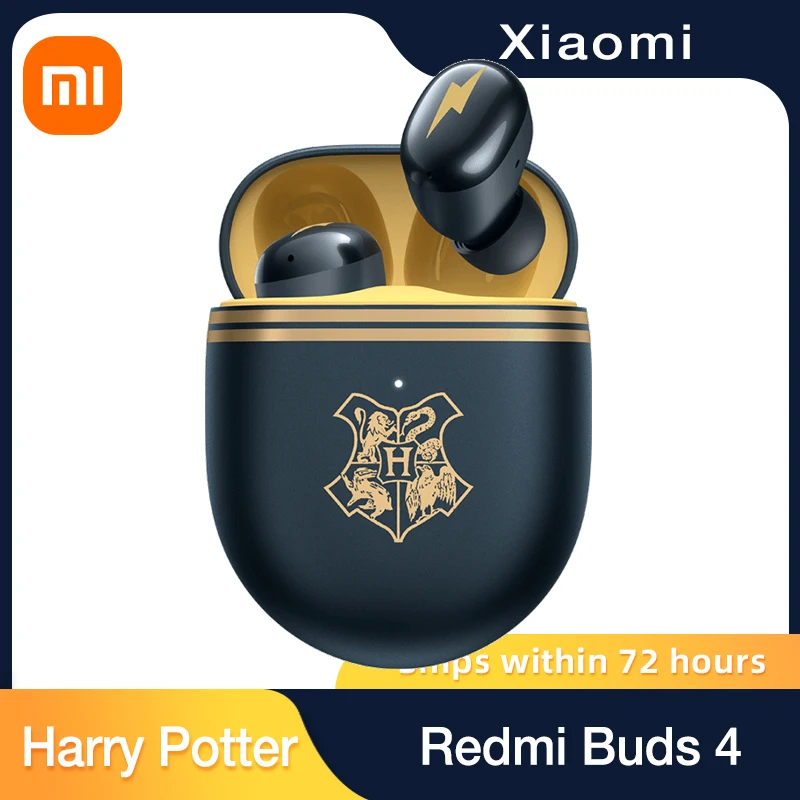 

Harry Potter Limited Edition Xiaomi Redmi Buds 4 Bluetooth Earphones Earbuds Gaming Noise Cancelling Headset With Mic Low Delay