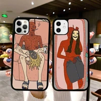 polly nor art phone case silicone pctpu case for iphone 11 12 13 pro max 8 7 6 plus x se xr hard fundas