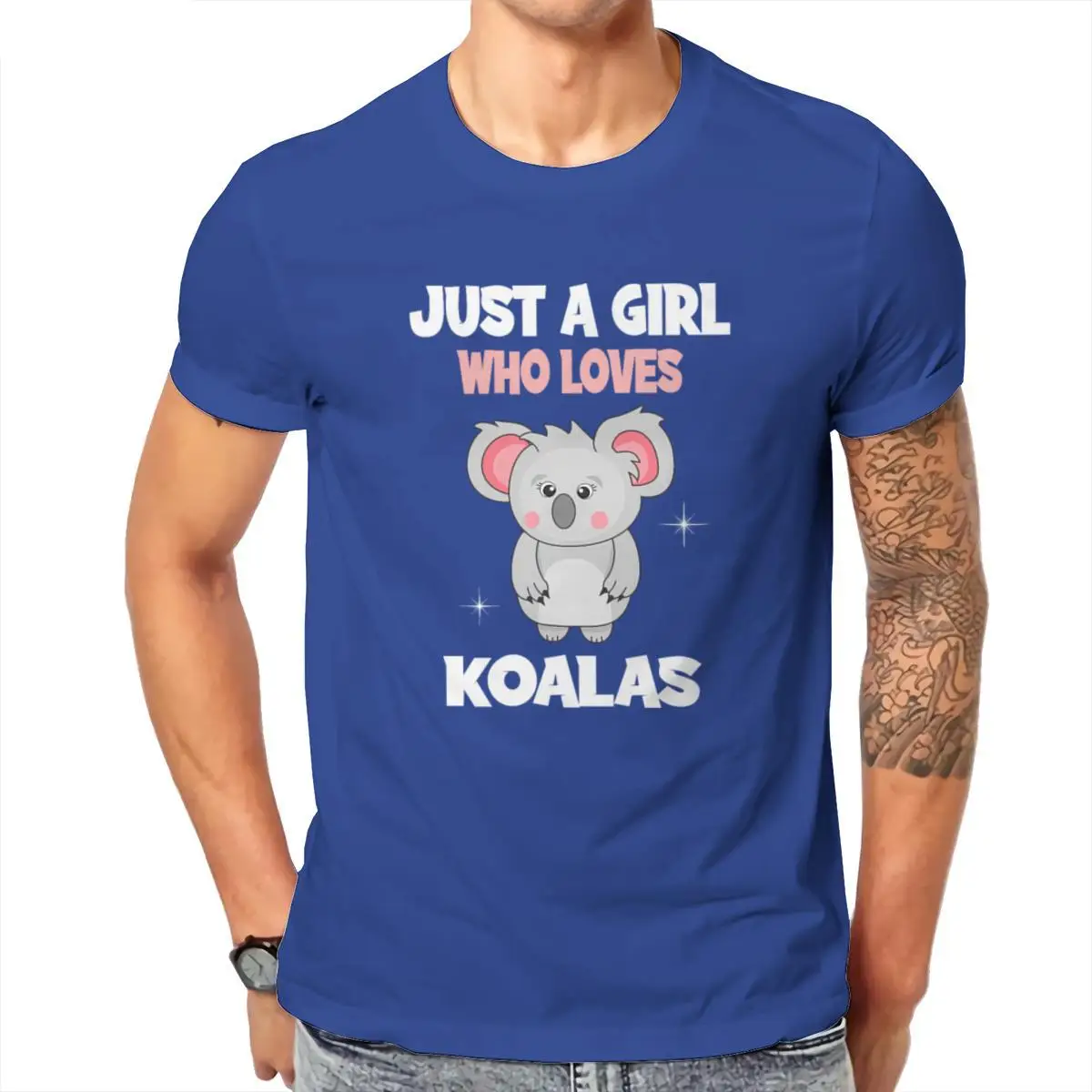 

Wholesale Just A Girl Who Loves Koalas I Koala Girl Motif Unisex Baseball T-Shirt Kawaii HipHop Woman Aesthetic Tees 101609