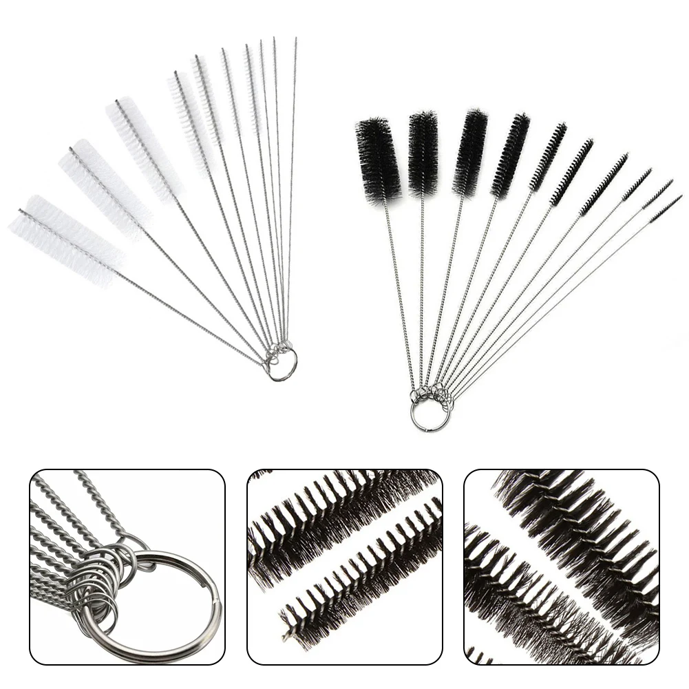 

10pcs Bottle Cleaning Brushes Tube Brush Nylon Bottle Pipe Cleaner Set Multifunctional Household Cleaning Tools