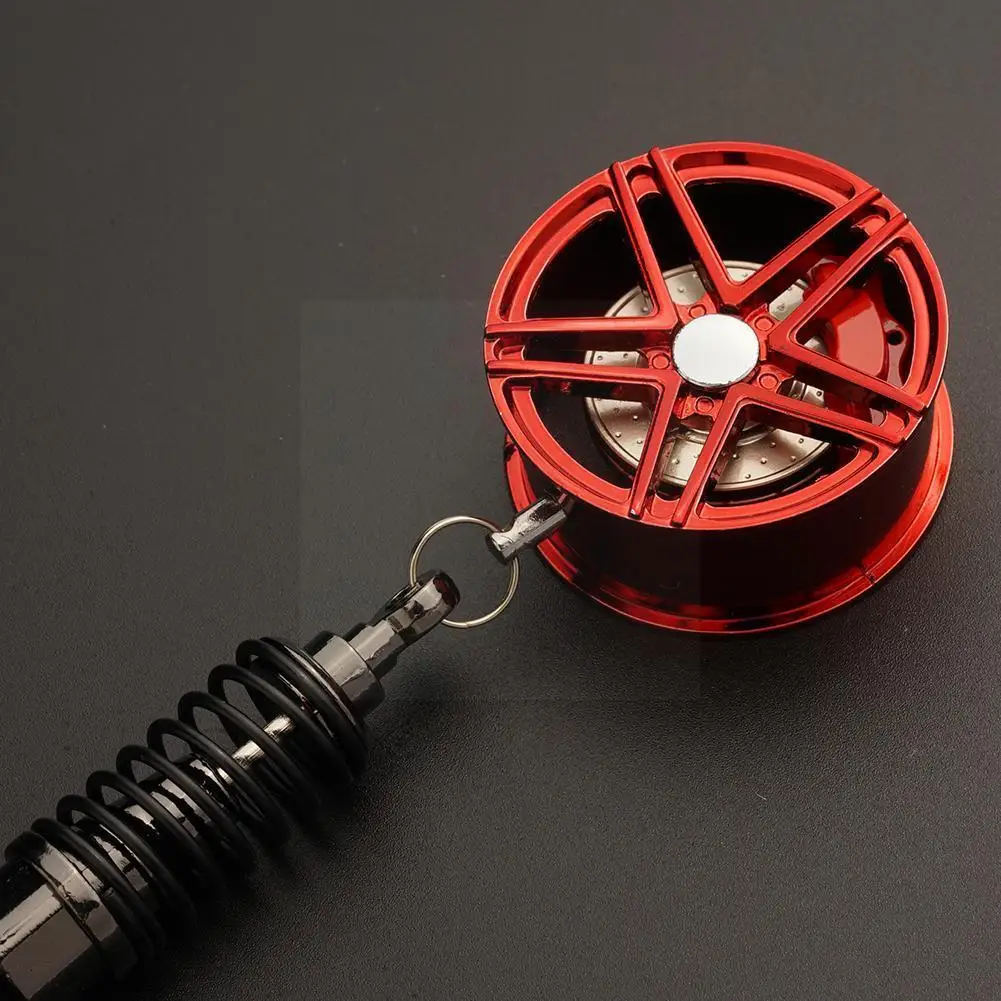 

Подвеска для автомобильного зеркала заднего вида из алюминиевого сплава, ступица колеса, резиновая подвесная цепочка для салона автомобил...