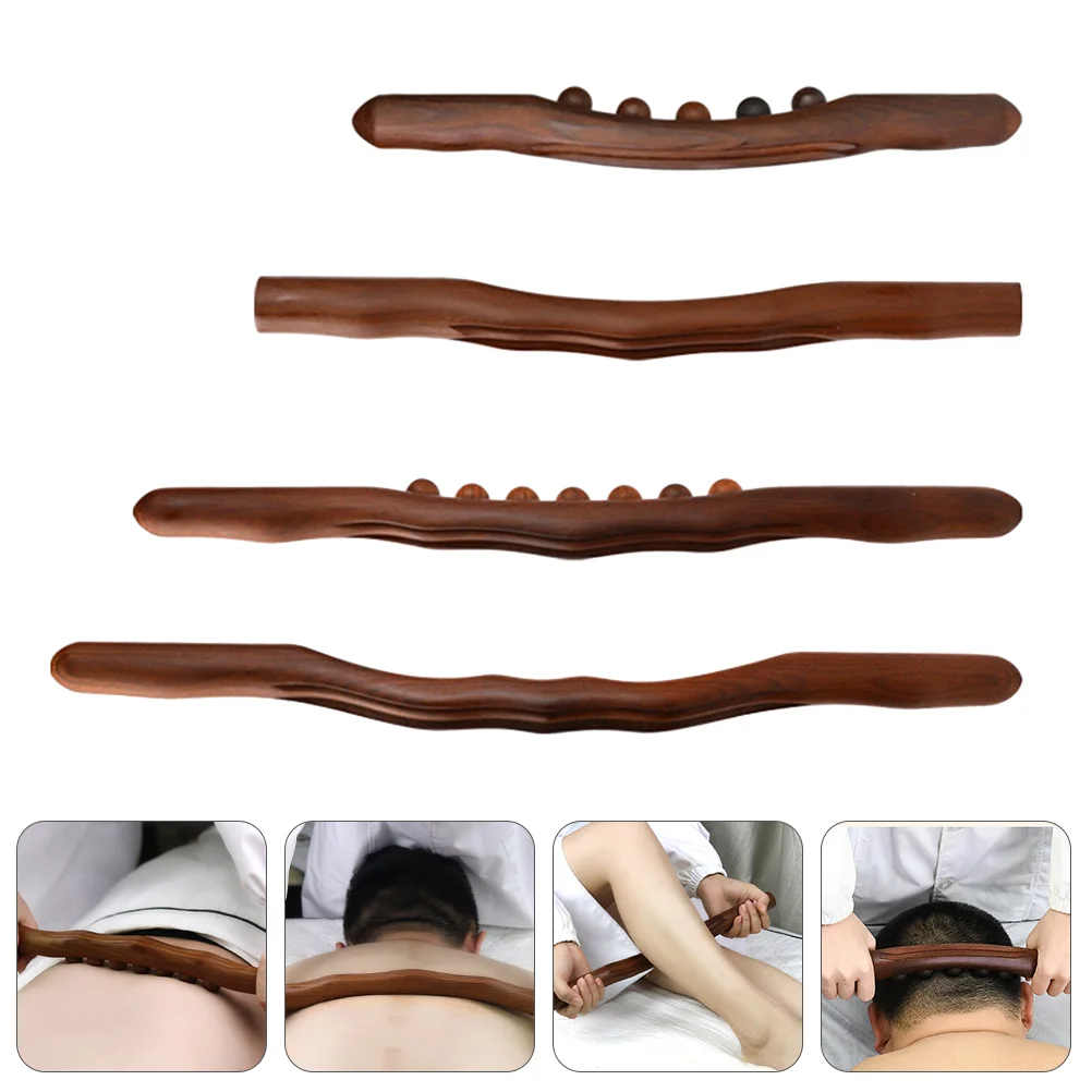 

1 Set Myofascial Release Rod Manual Muscle Knots Massager Wooden Meridian Rod