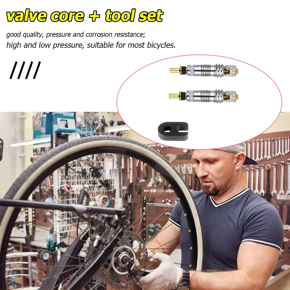 

2/6/12pcs Replacement Brass Presta Valve Cores Remover for Mountain Road Bike Stem Presta Style Tyre Valve Core