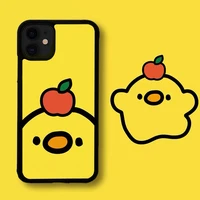 cute apple chick phone case silicone pctpu phone case for iphone 13 11 12 mini pro max 7 8 plus x xs max xr hard cover 2022