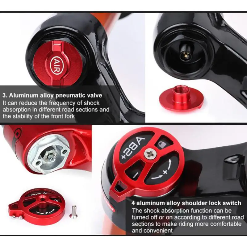 Передняя вилка велосипеда высокопрочный алюминиевый сплав амортизирующий