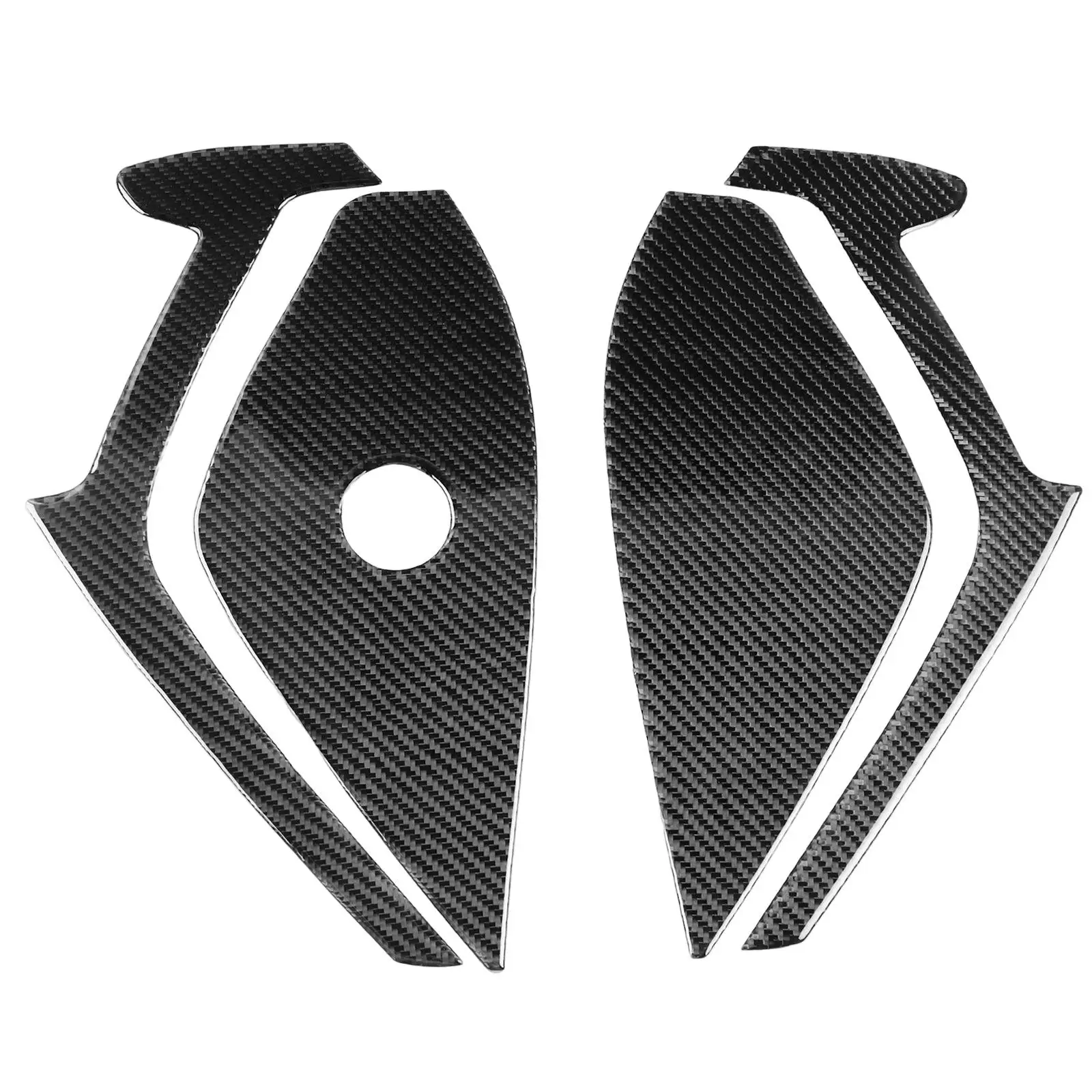 

4 шт., наклейки из углеродного волокна для автомобильной двери