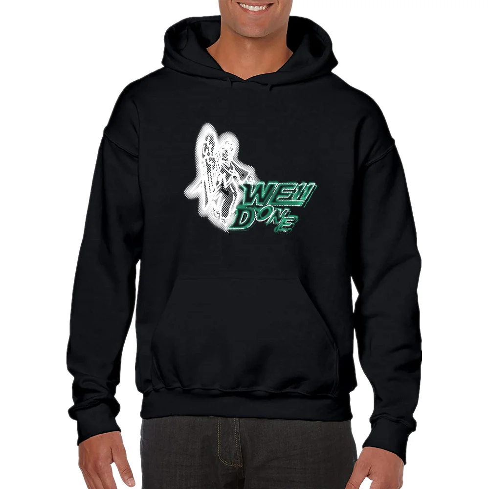 

Повседневная простая Толстовка WE11DONE с капюшоном, модная универсальная хлопковая толстовка с длинным рукавом и капюшоном