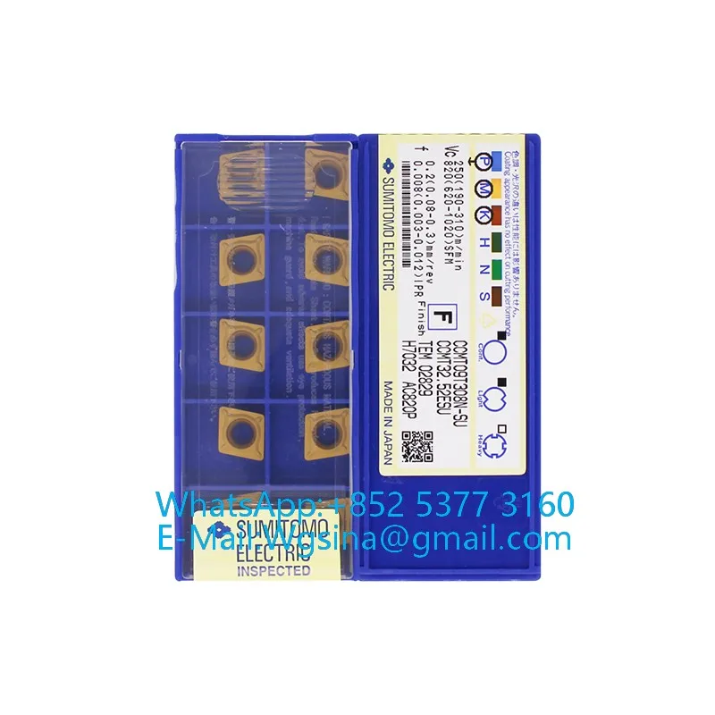 Фото Токарные пластины CCMT CCMT0602 04, CCMT09T3 04 08, CCMT1204 08 N-LUW, N-SU, N-MU, N-SC, AC8025P, AC8035P, 10 шт., 100% оригинал №3