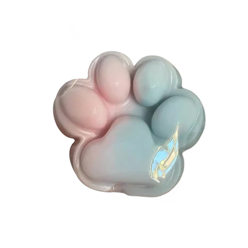 1 шт. милые TPR градиентные игрушки Taba с кошачьей лапой медленный отскок снятие