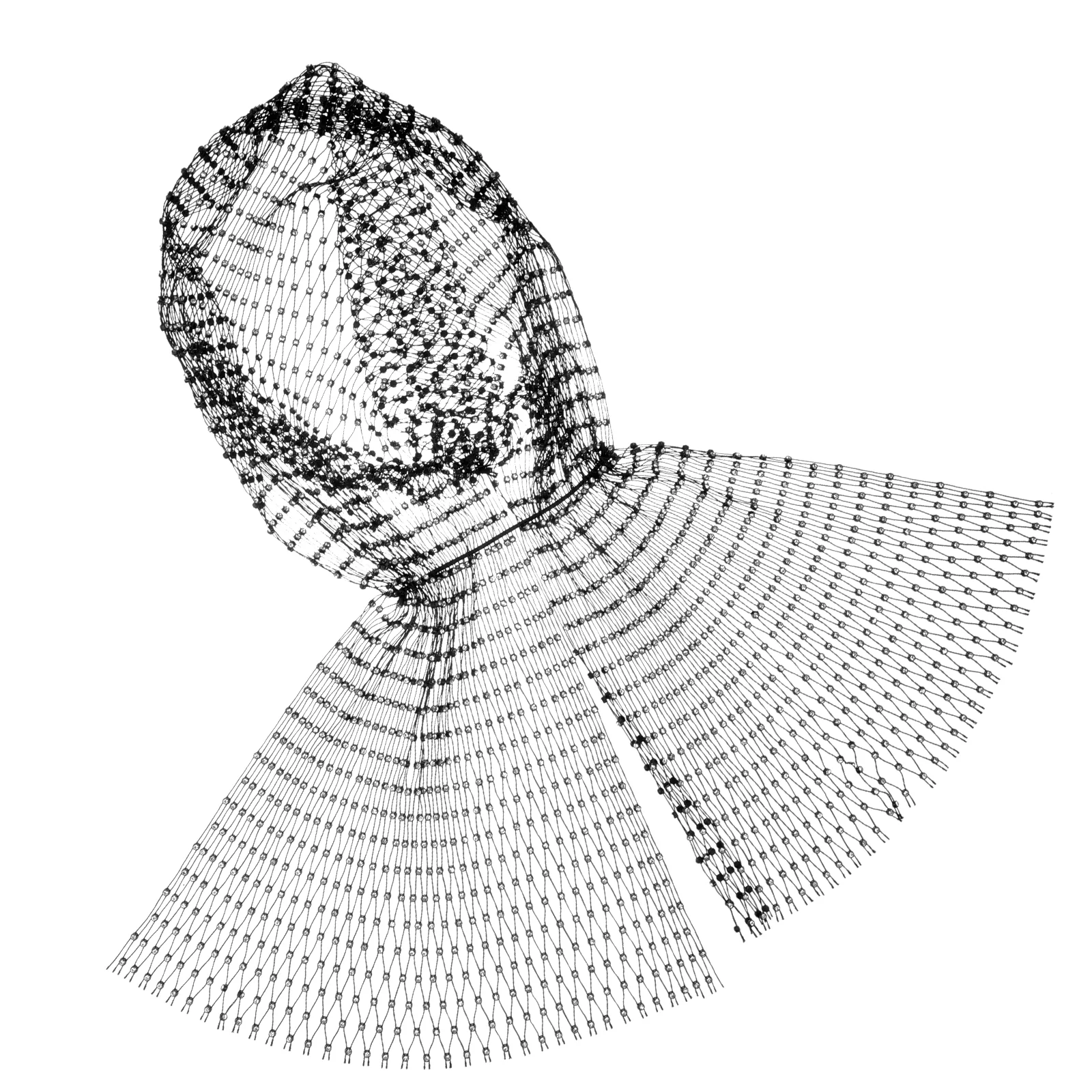 Ажурная шляпа со вспышкой и бриллиантами шарф головной убор для женщин повязка