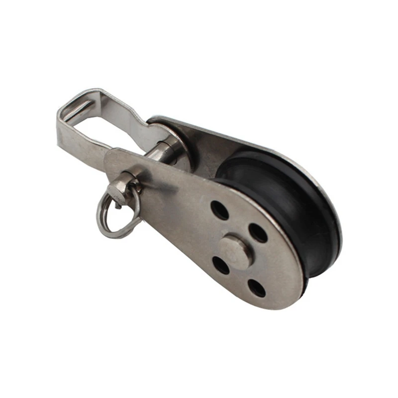 5 шт. шкив из нержавеющей стали нейлоновый шнур серебряный для яхты 316 Каяка каноэ