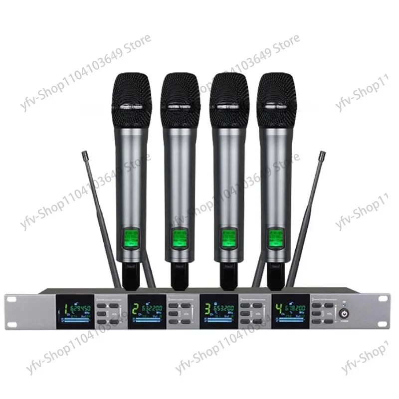 Профессиональный микрофон Xtuga m-6604s- 4 en 1 канал UHF PLL для cuatro