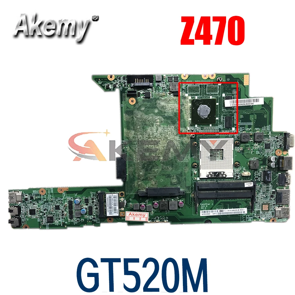 

Материнская плата для ноутбука LENOVO Ideapad Z470 GT520M, материнская плата DA0KL6MB8G0 N12P-GV1-A1 HM65 DDR3