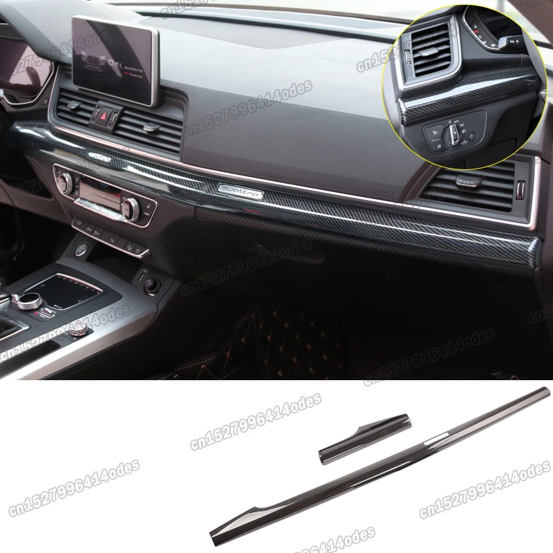 

Украшение для приборной панели автомобиля из углеродного волокна для audi q5 2017 2018 2019 2020 2021 2022 2023 sportback s line