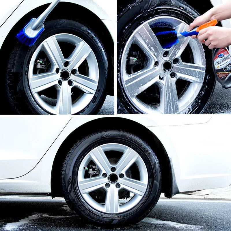 Car Wheel Soft Brush Tire Cleaner Cleaning Tool Blue For Detail Motorcycle Rim |