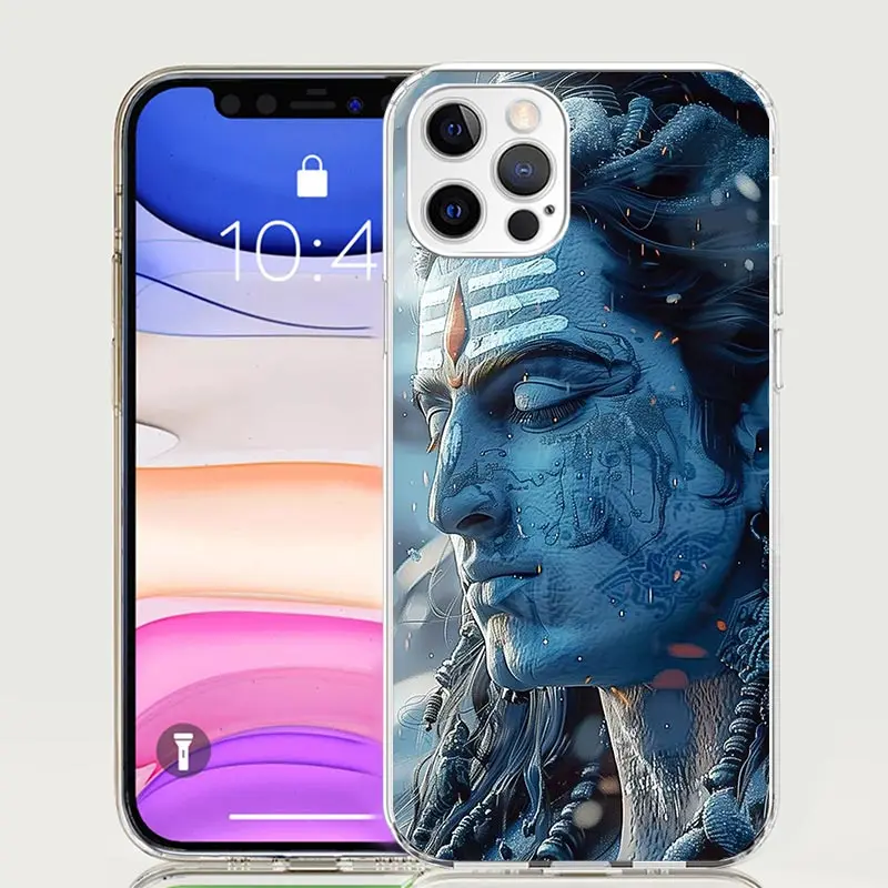Чехол для телефона Lord Shiva Hindu God Buddha India Apple iPhone 16 15 14 13 12 11 Pro Max XS X 7 + 8 Plus SE с мягким