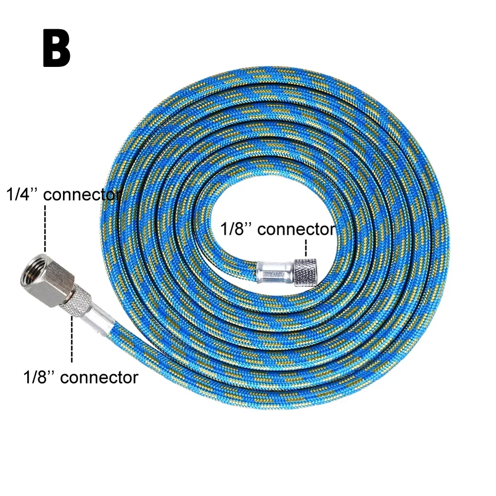 

Airbrush Hose Nylon Braided Air Hose Airbrush Blue Compressor Connect To