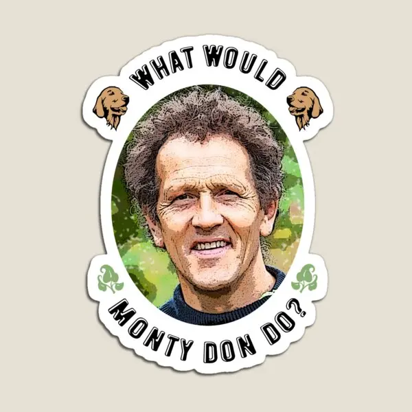 

What Would Monty Don Do Magnet Decor Colorful Cute Magnetic Children Refrigerator Toy Kids Funny Home Stickers Holder Baby