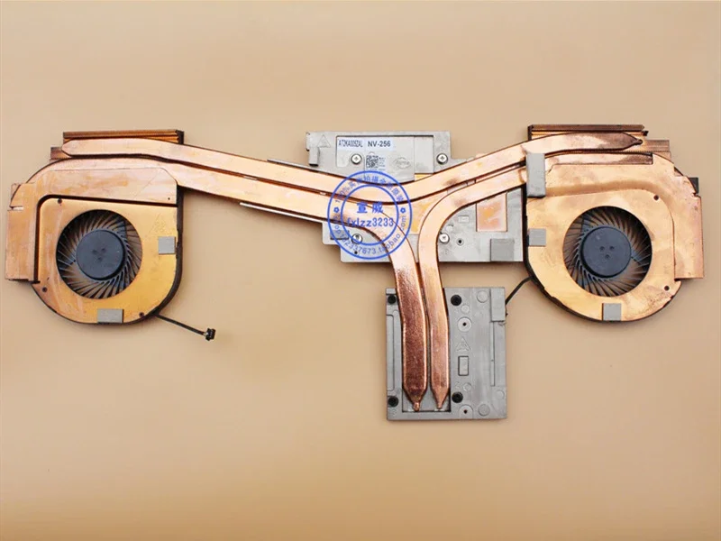 Новый вентилятор/радиатор процессора и графического для DELL Precision 7730 M7730/7740 M7740 NV256