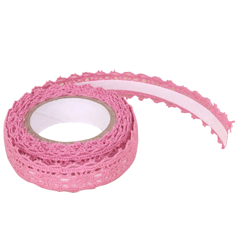 

Home Sticker Cloth Tape Self Adhesive Wedding Christmas DIY Craft Packaging Double Sided Wrap Lace Ribbon Gifts Fabric Trim