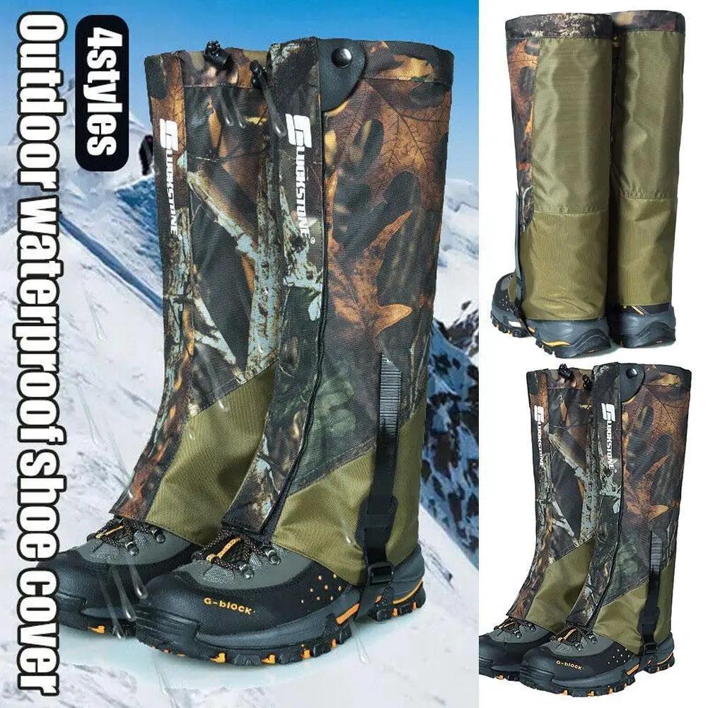 

1 Pair Waterproof Outdoor Hiking Walking Climbing Hunting Legging Gaiters Ski Gaiters Shoe Boot Cover For Men Women L2d4
