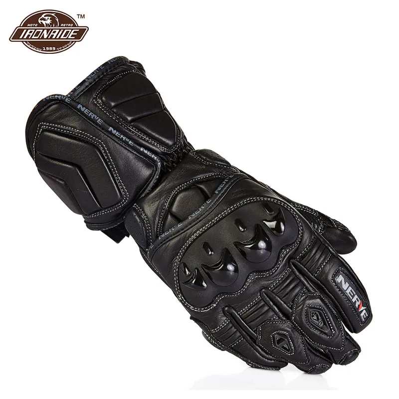 

Anti-drop Full Finger Long Motorcycle Gloves Men Women 4 Seasons Breathable Motociclista Gloves PU Protective Motocross Gloves