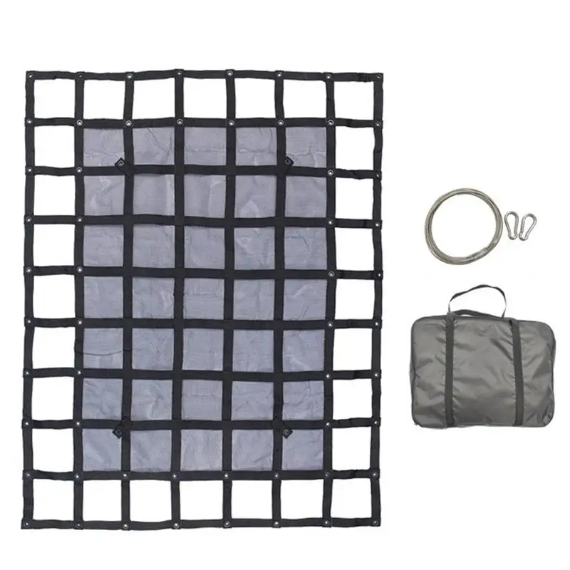 

Truck Bed Net Cargo Net For Truck Pickup Mesh Bungee Netting With Carabiners And Storage Bag Heavy Duty Cargo Net For Pickup