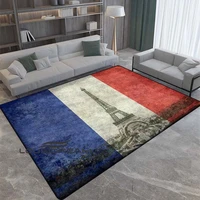 3d printed eiffel tower vintage furry rug for home living room rug suitable for bedroom kitchen mat balcony door mat soft rug