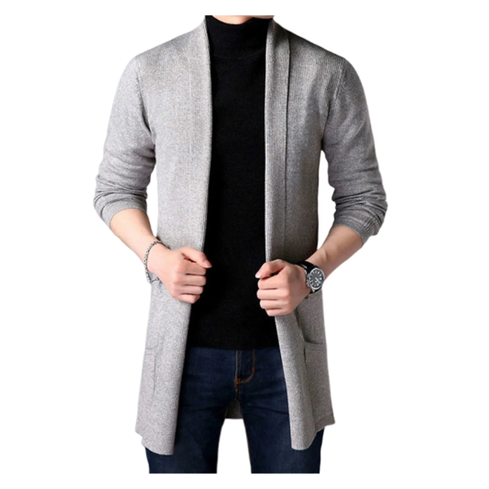 

2022NEW FAVOCENT 2022 Men's Sweaters New Autumn Casual Solid Knitted Male Cardigan Designer Homme Sweater Slim Fitted Warm