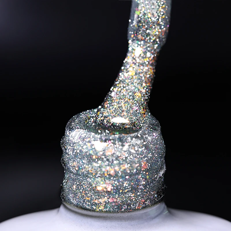 BORN PRETTY 1PC Reflective Glitter Nail Gel Polish 7ml Sparkling Effect Soak Off Semi Permanent Varnish All For Manicure - купить по