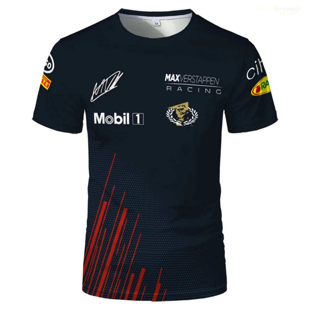 

Summer New F1 Drivers World Champion T-shirt 2023 Car Fans Max Breathable Formula 1 Red Color Bull Racing Team T-shirts