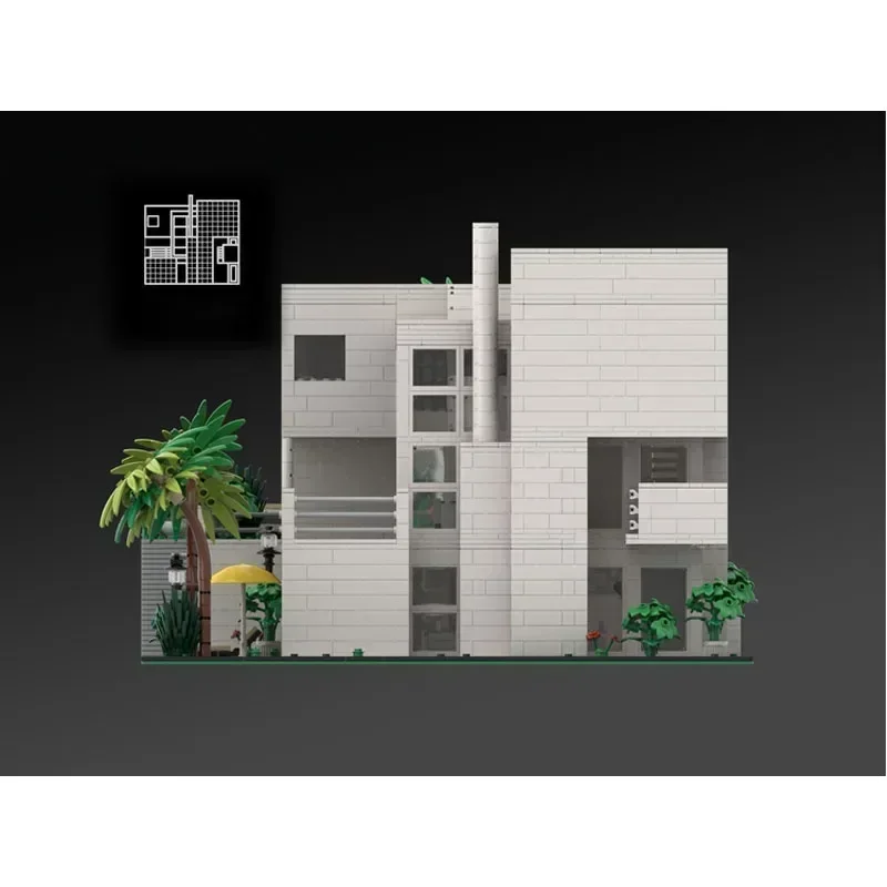MOC-86714 Giovannitti House of Richard Meier собранный строительный блок модель 4066 детали детская