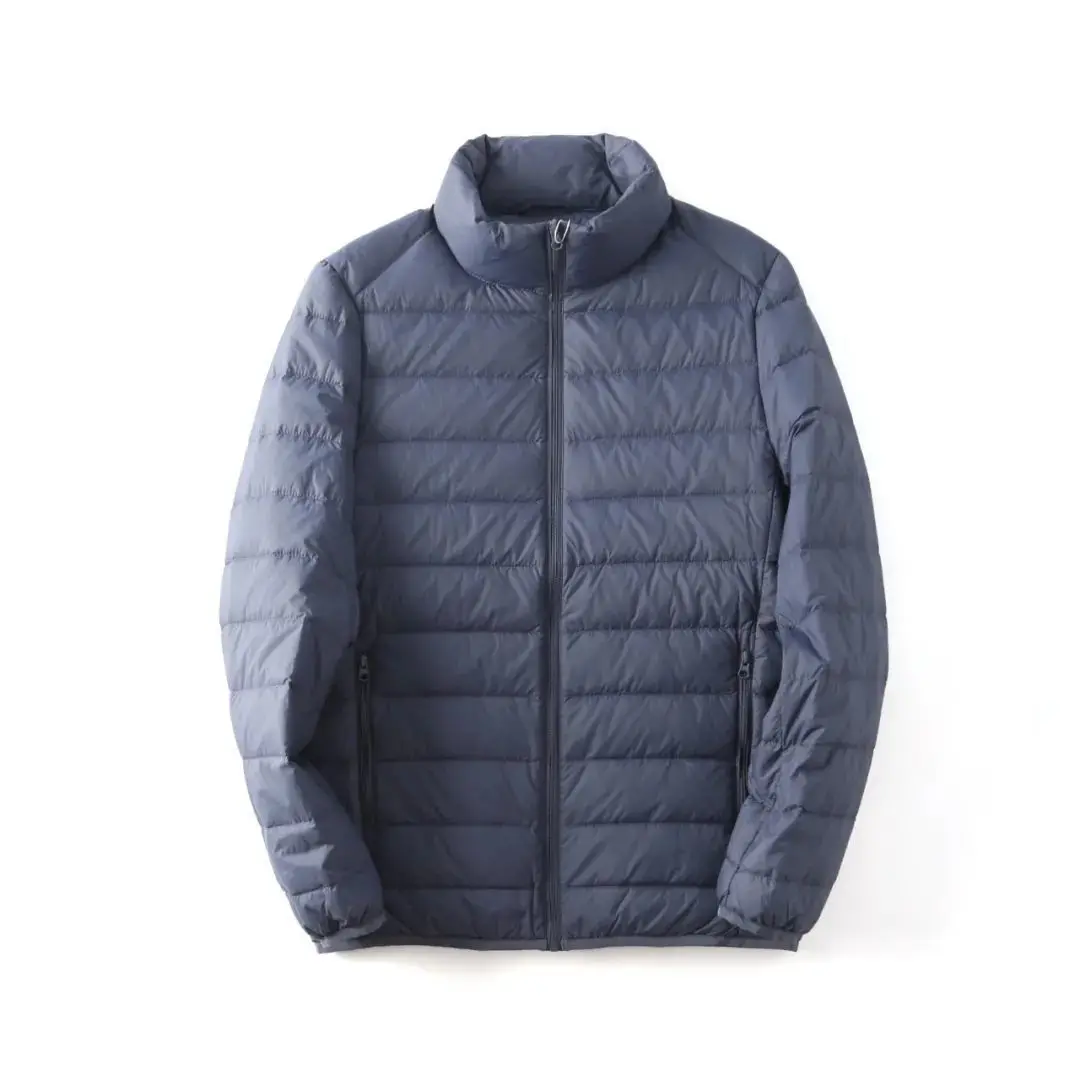 Autumn and Winter Luxury Men's 90% White Duck Lightweight Down Jacket No Hood High Quality Jackets For Men