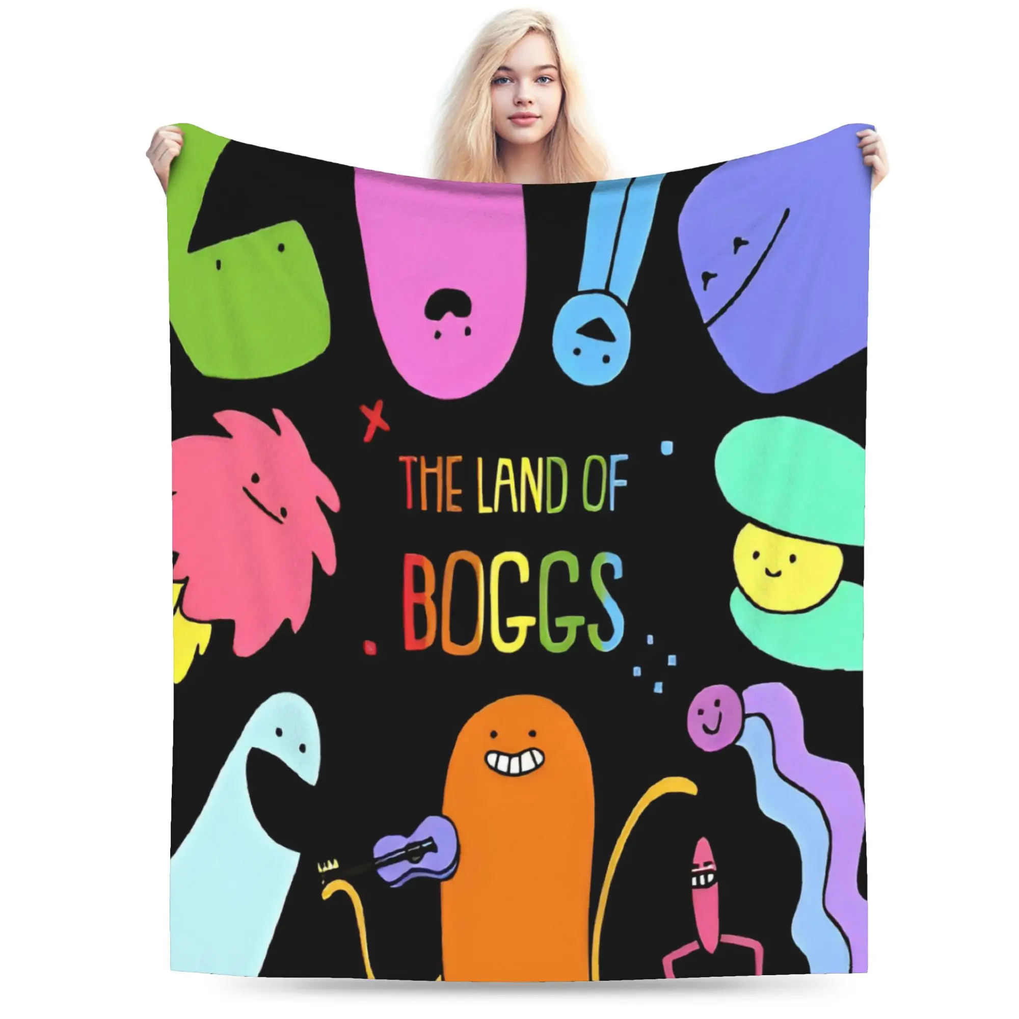 Фото Пледы Land of Boggs Merch из супермягкой фланели, удобные покрывала для кровати. №2