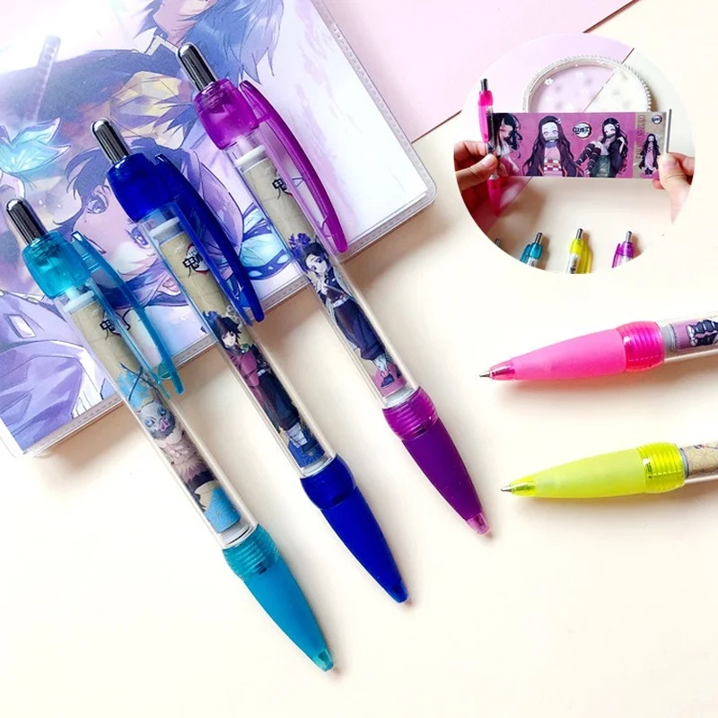 

Мультяшный аниме рассекающий демонов танцзиро незуко персональная ручка шариковая ручка школьные принадлежности 0,7 прессованный Тип Пули ...