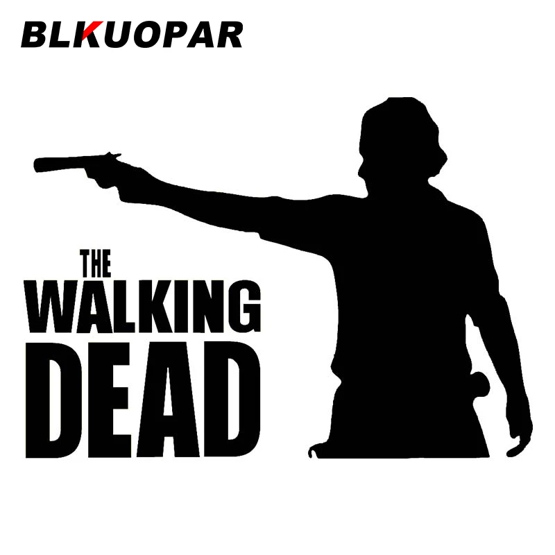 BLKUOPAR for The Walking Dead Car Sticker Original Sunscreen Decal Personality Refrigerator Surfboard Decoration Car Styling