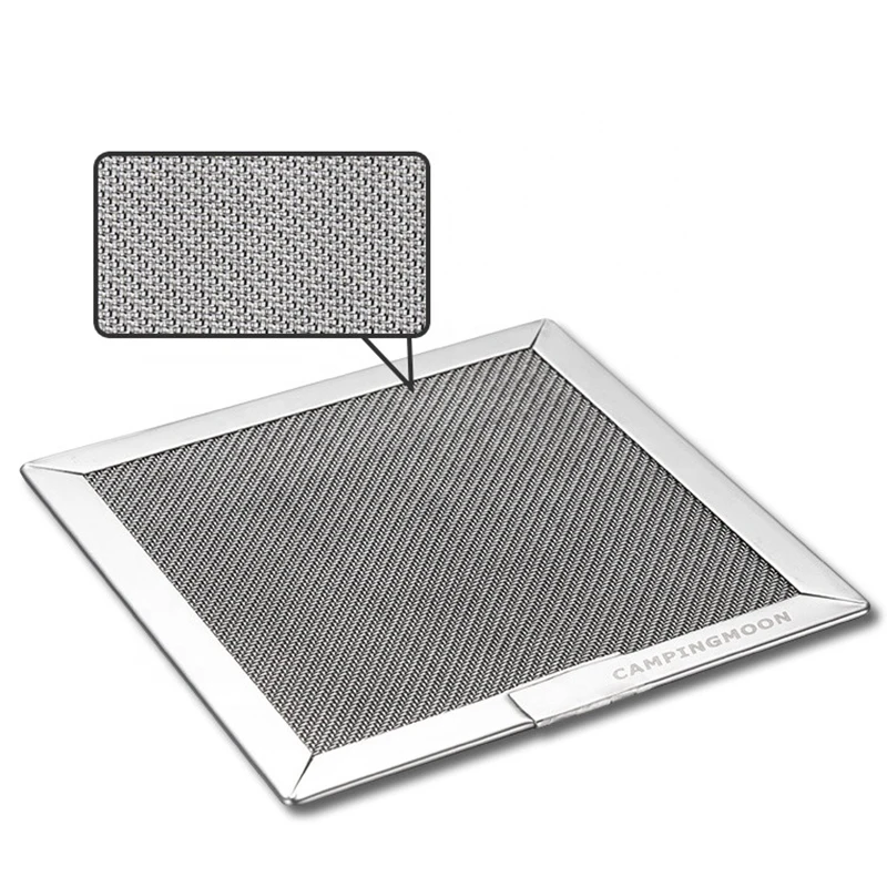 Тканевая решетка для гриля из нержавеющей стали приготовления пищи на открытом