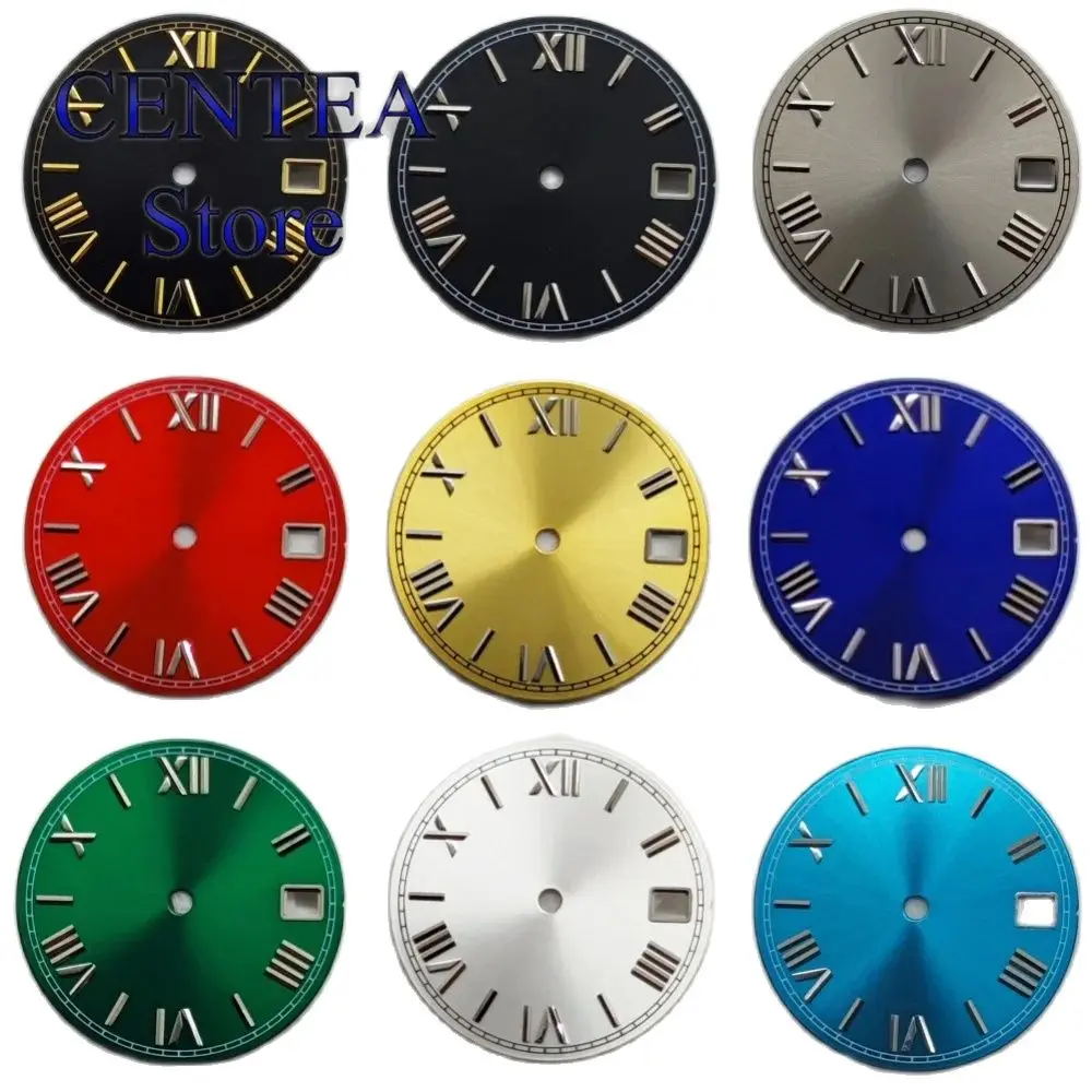 Циферблат часов RICHUS 28 5 мм черный синий зеленый серебристый серый циферблат с