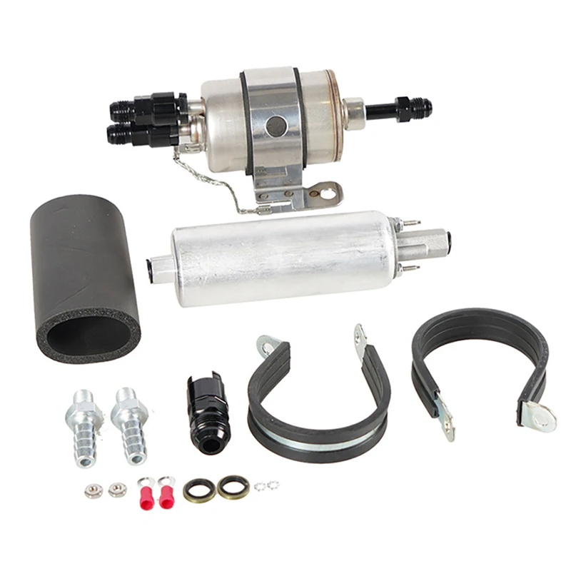 

Fuel Filter & Regulator EFI Fuel Pump Kit For Walbro Returnless -6AN Engine Swap