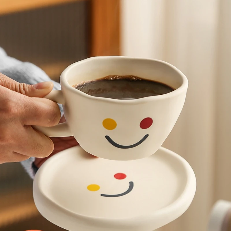

Smiling Mug, Coffee Mug, Ceramic Mug, High-value Creative, Cute and Funny Drinking Mug Ceramic Mug