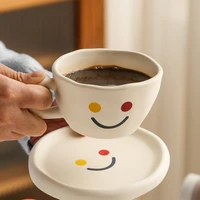 smiling mug coffee mug ceramic mug high value creative cute and funny drinking mug ceramic mug