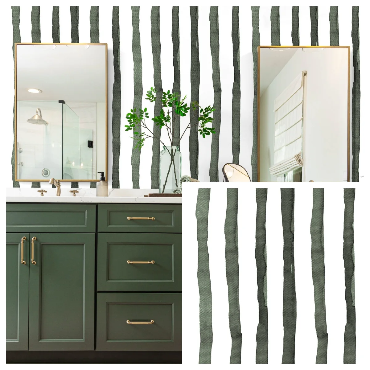 

Виниловые обои Meihodan в полоску синие/белые