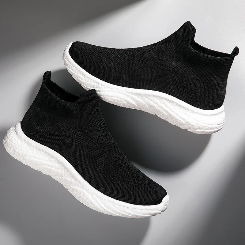 Дышащие Мужские Повседневные Кроссовки С Мягкой Сеткой Теннисные Туфли Без