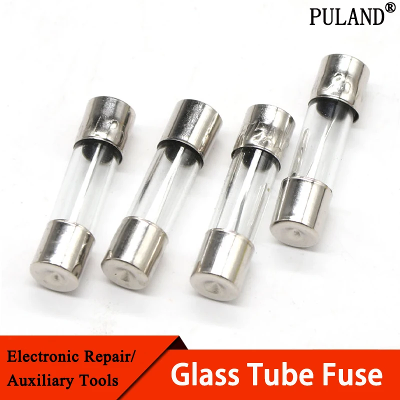 

50/100Pcs Glass Tube Fuse 5x20MM 0.1A 0.2A 0.5A 1A 2A 3A 4A 5A 6.3A 8A 10A 12A 15A 20A 30A 25A 250V Fast Blow Fuses Fusibles