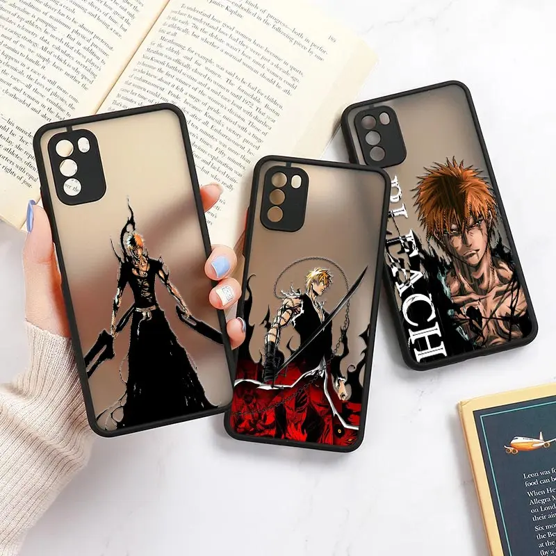 

Bleach Anime Ichigo Kurosaki Rukia Mi 11 Lite 5G NE Cases For Xiaomi 11 11T 12 9 10 Lite Poco X3 NFC F3 M3 M4 X4 Pro Matte Cover