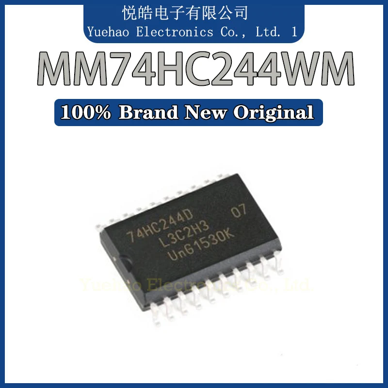 

100PCS MM74HC244WM MM74HC244 74HC244WM New Original IC MCU BUFFER NON-INVERT 6V SOP-20