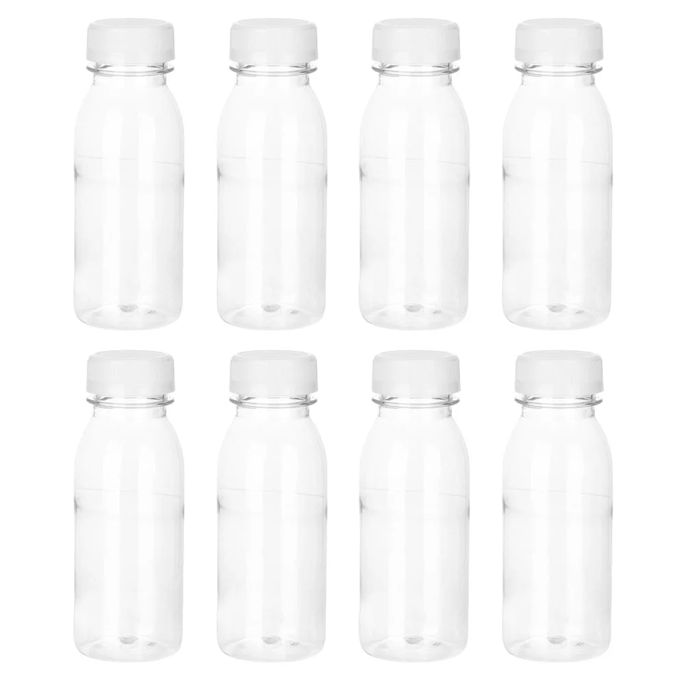 

8Pcs Bottles with Lids Birthday Party Favor Yogurt Bottle Party Cup Tumbler Smoothie Bottles