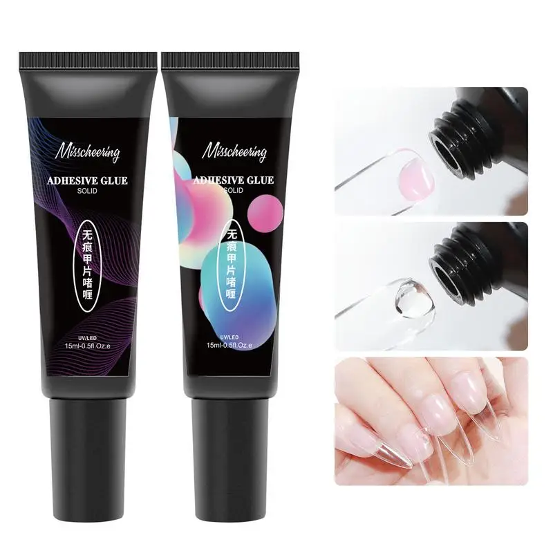 

Твердый клей для ногтей, гель для закрепления необходимых предметов, наклейка для наращивания ногтей, крем подходит для акриловых ногтей ил...