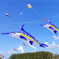 free shipping marlin fish kite flying soft kites for adults kite nylon inflatable kites
